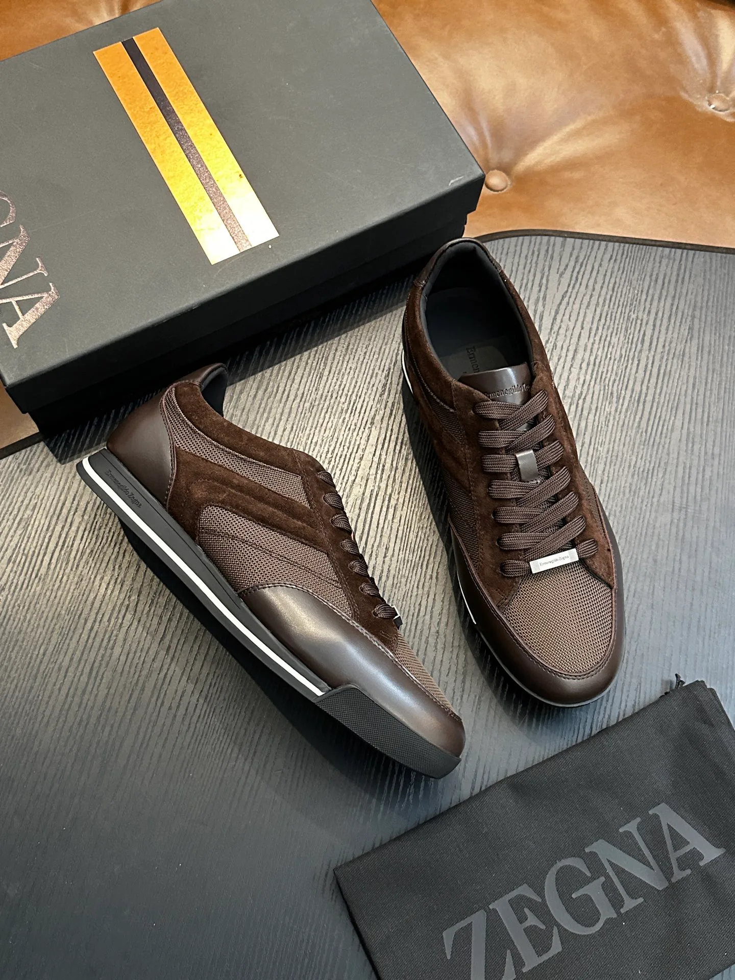 Кроссовки Мужские Zegna 743548