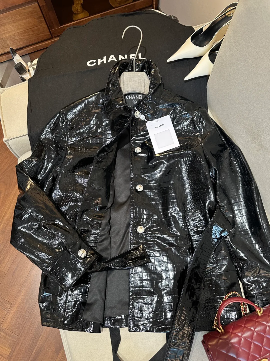 Кожаные Куртки И Дублёнки Женские Chanel 18637909