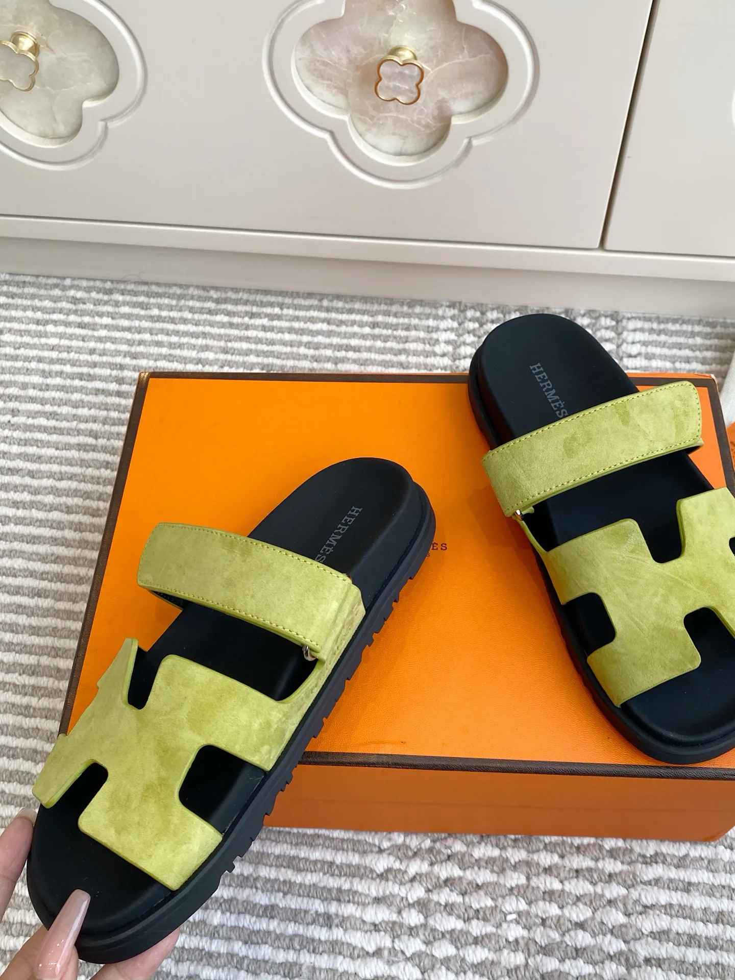 Шлепанцы Женские Hermes 1384867