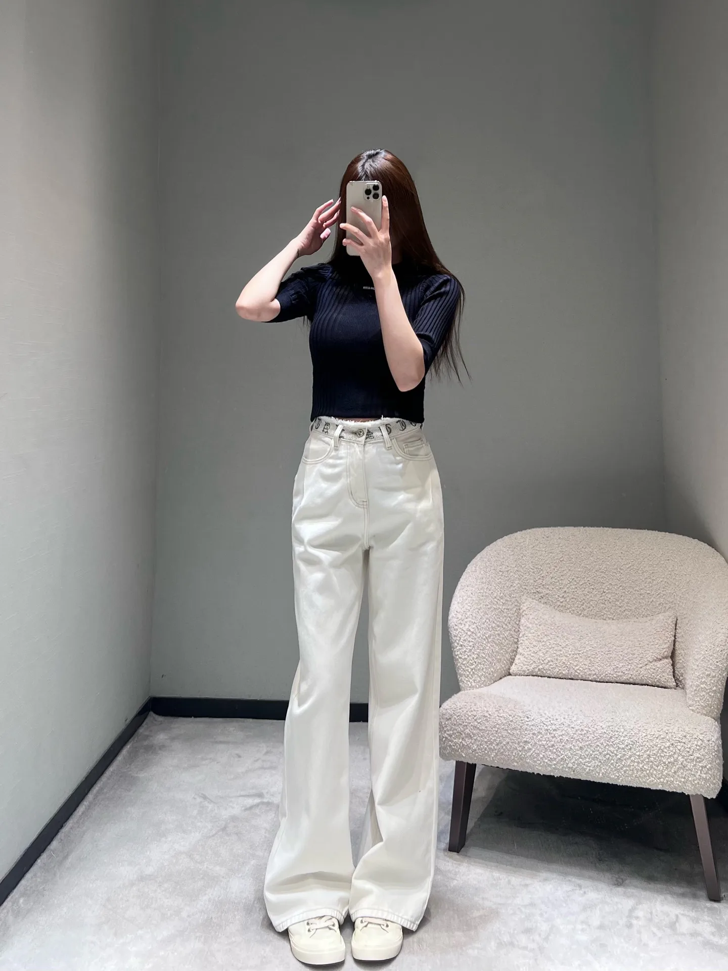 Джинсы Женские Chrome Hearts 4273878