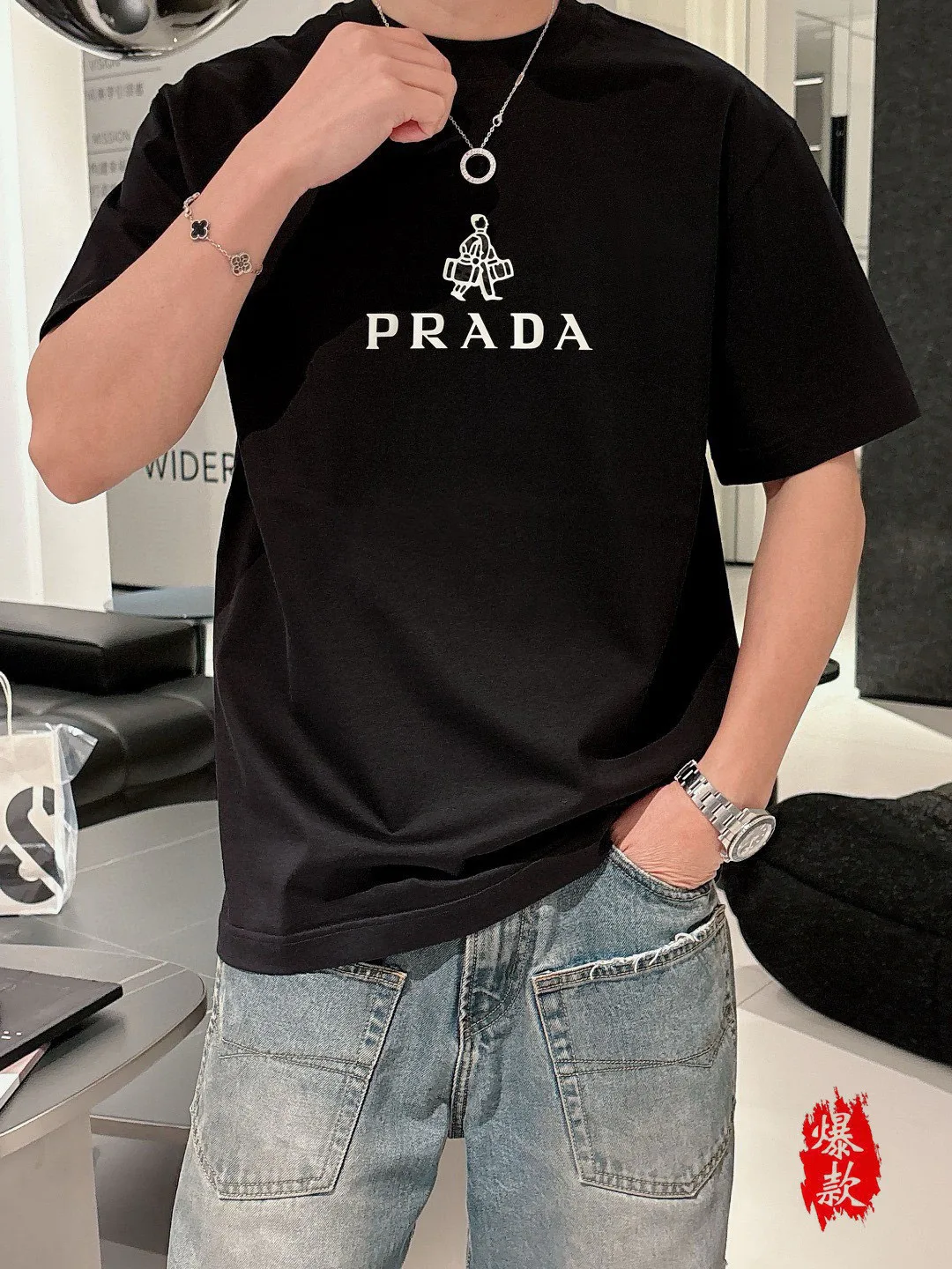 Футболки Мужские Prada 11411420