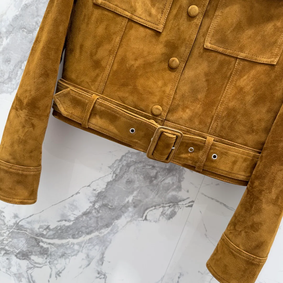 Кожаные Куртки И Дублёнки Женские Saint Laurent 10790625