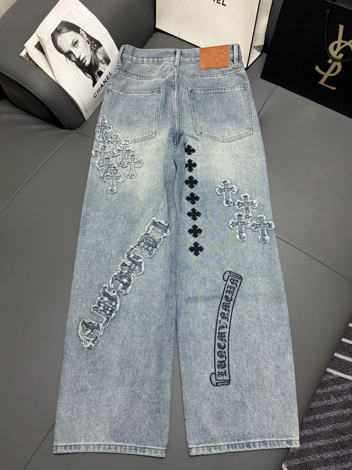 Брюки Женские Chrome Hearts 13554191
