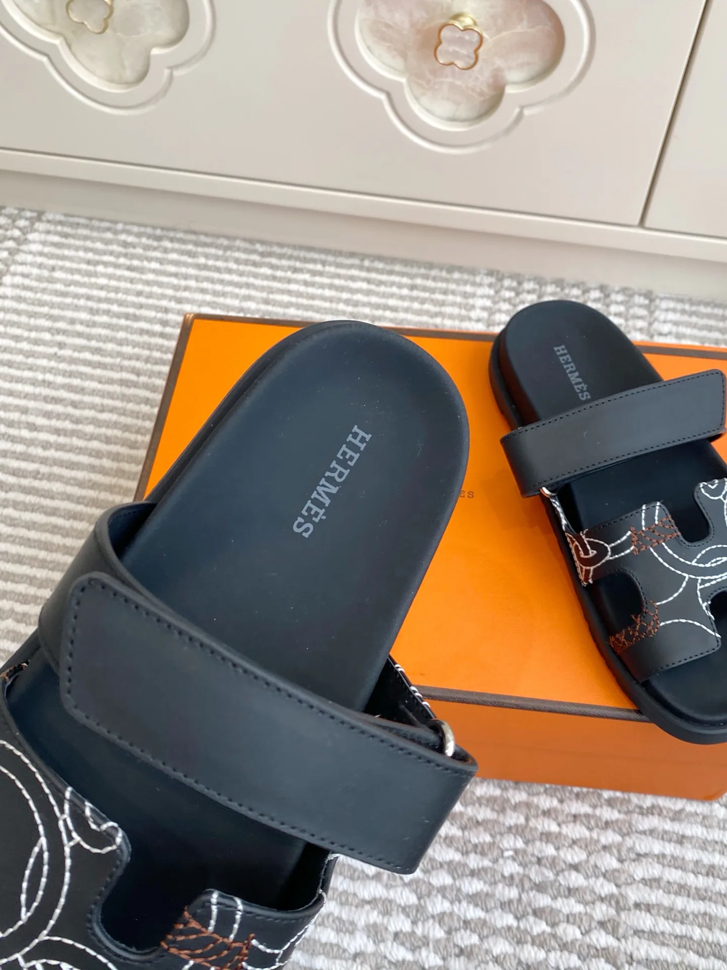 Шлепанцы Женские Hermes 1384869