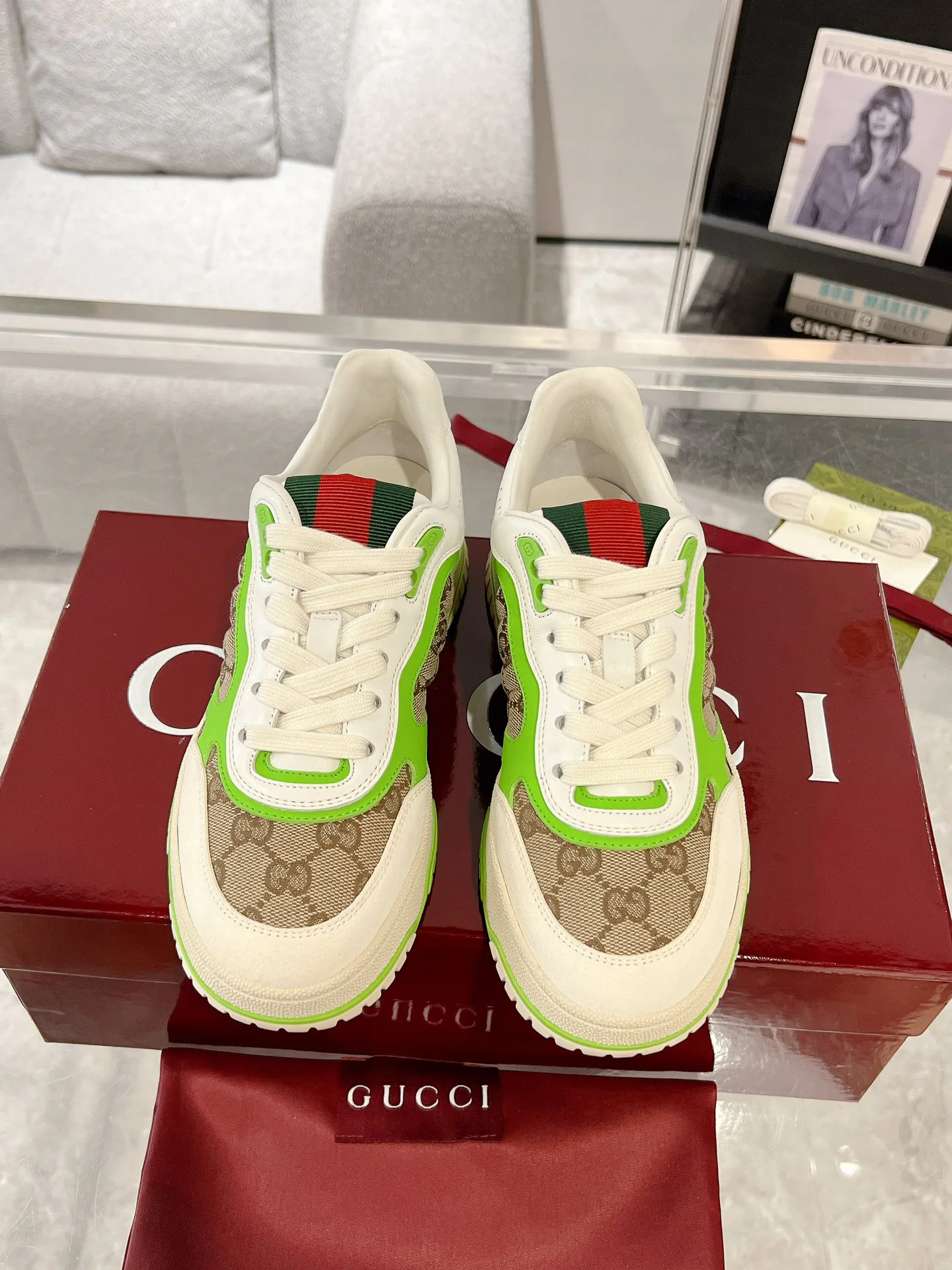 Кроссовки Женские Gucci 458078