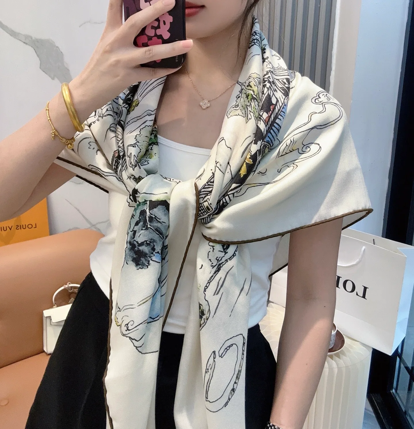 Шарфы Chanel 387048