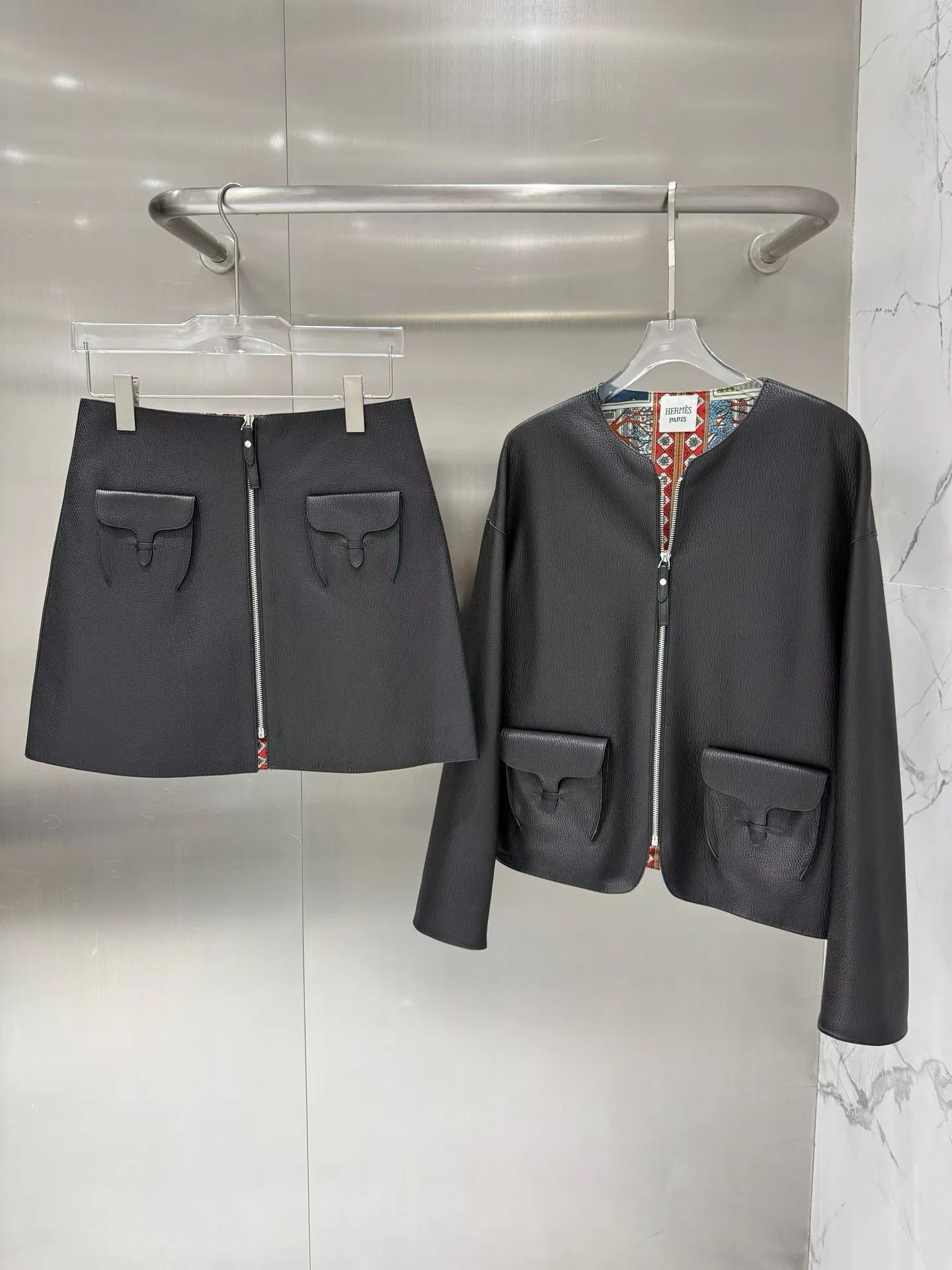 Кожаные Куртки И Дублёнки Женские Hermes 19253104