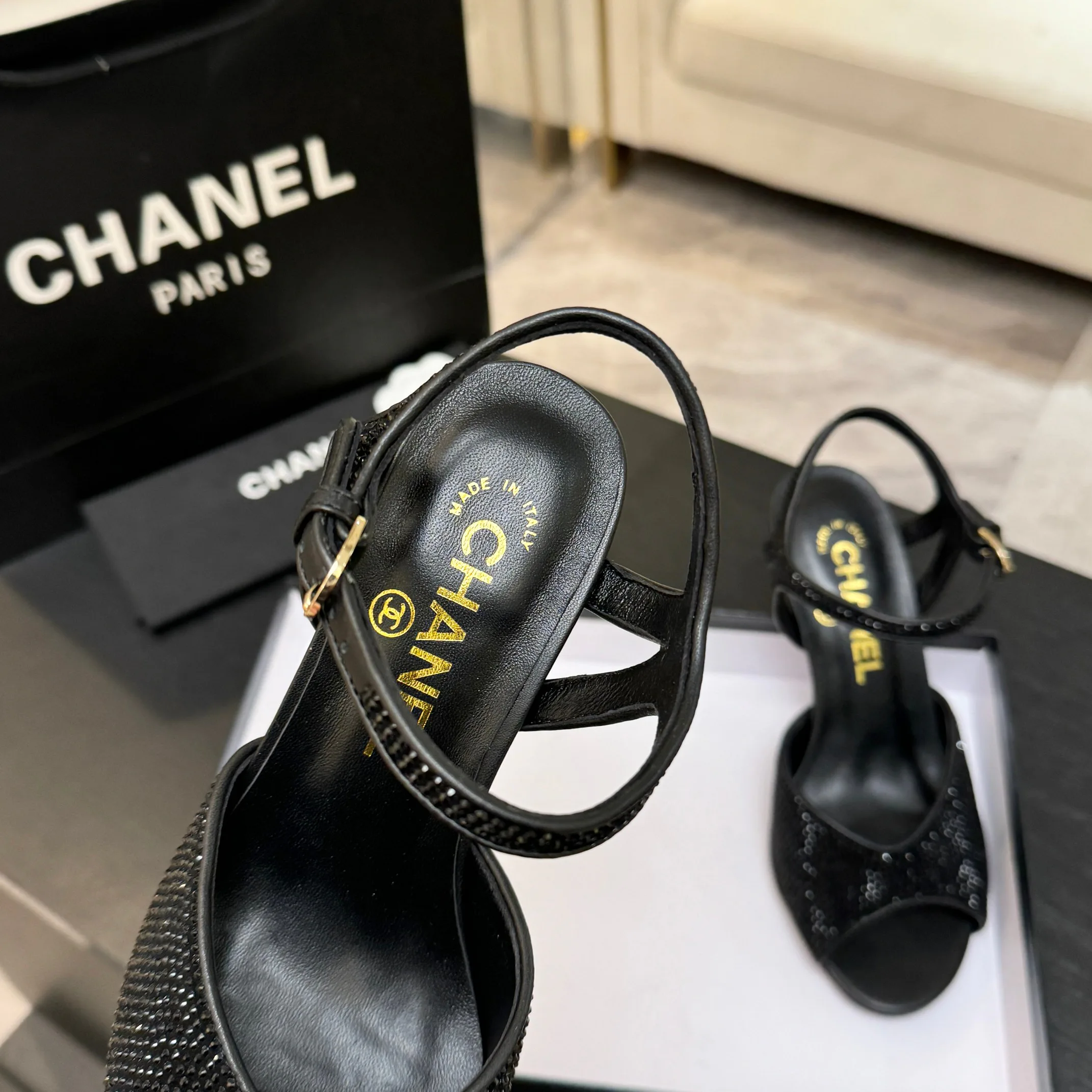 Босоножки Женские Chanel 1090989