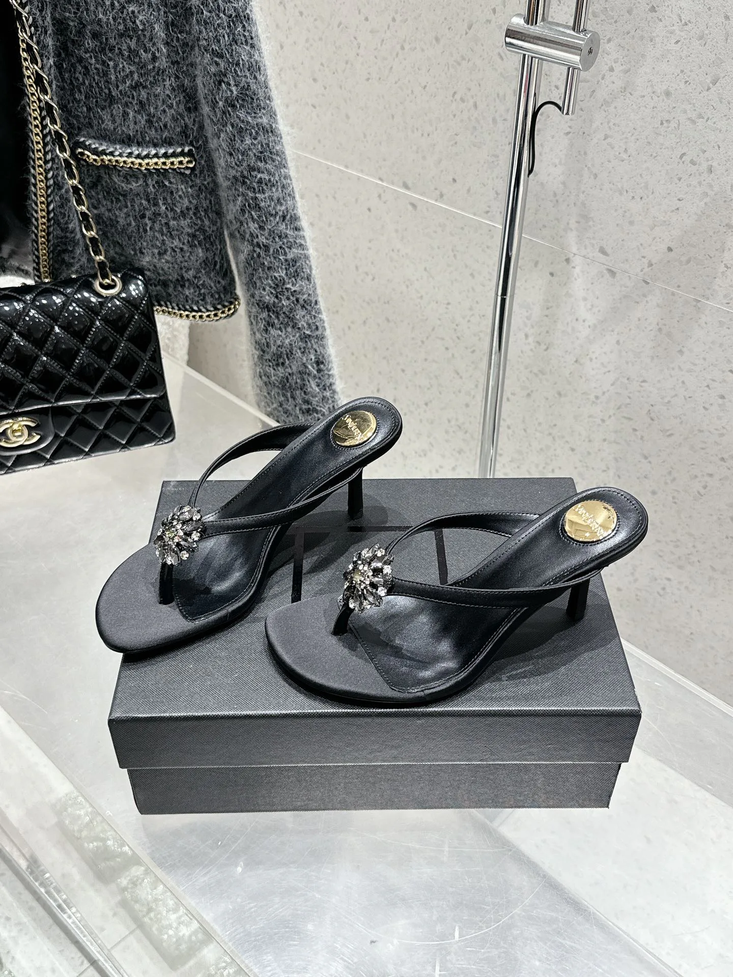 Босоножки Женские Saint Laurent 1857148