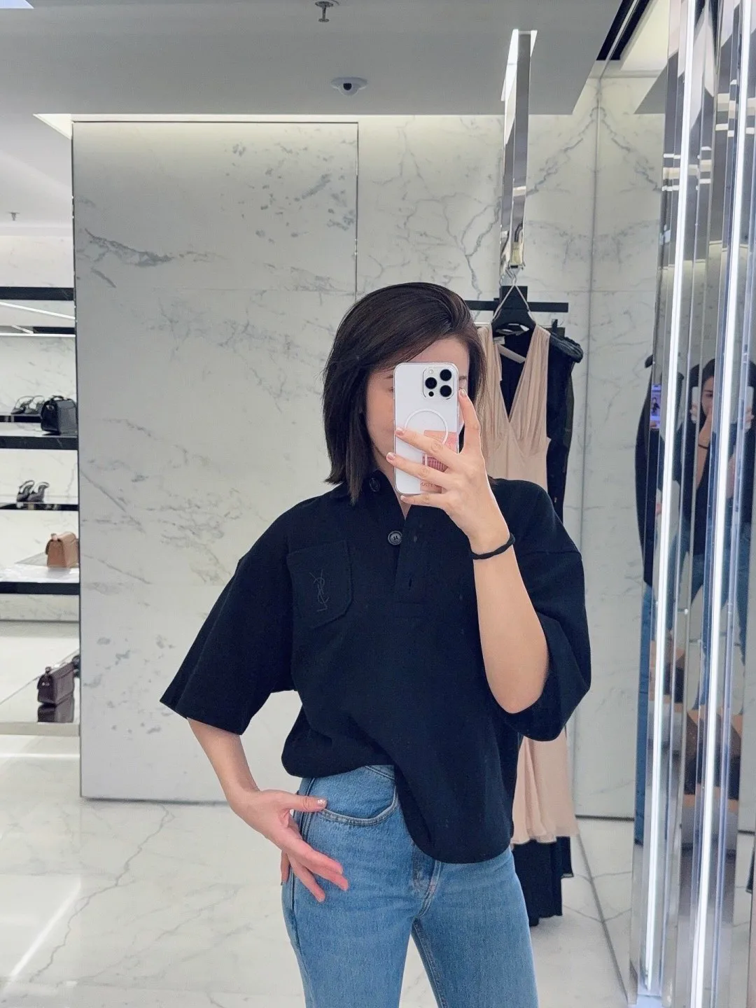 Рубашки Мужские Saint Laurent 5405635