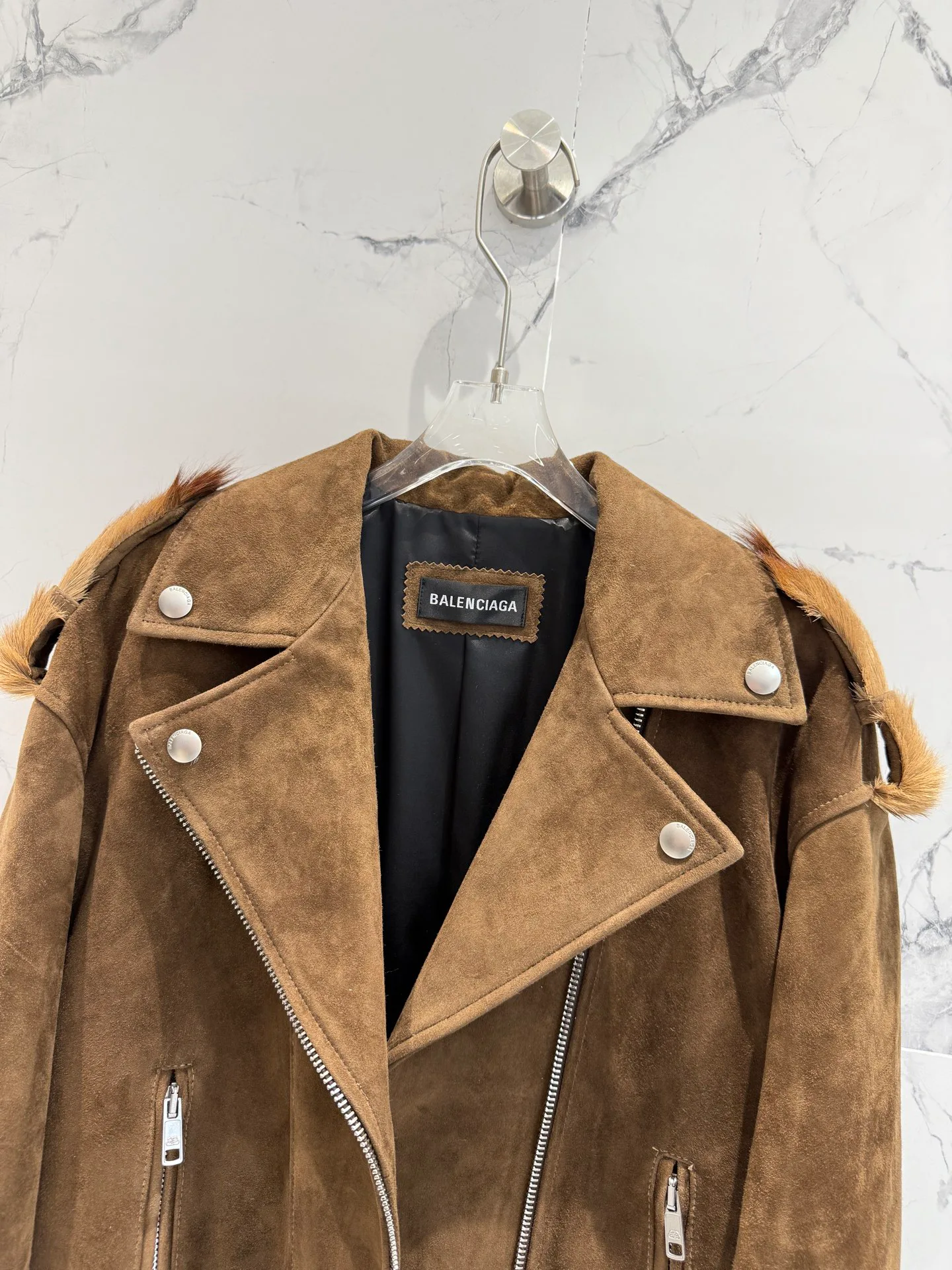 Кожаные Куртки И Дублёнки Женские Balenciaga 11181116