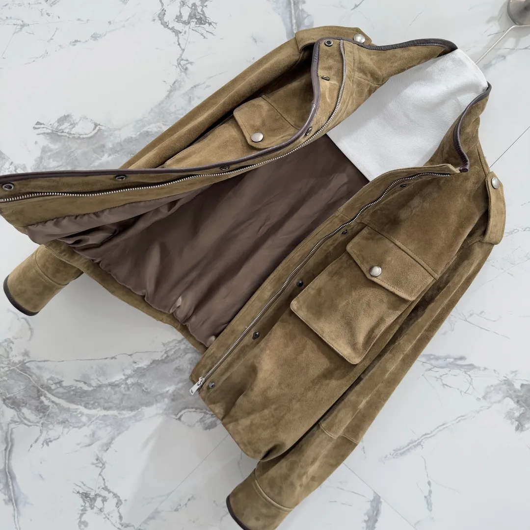 Кожаные Куртки И Дублёнки Женские Brunello Cucinelli 12717805