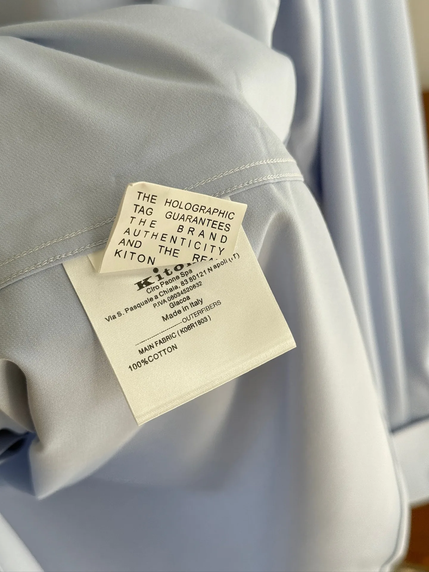 Рубашки Мужские Kiton 10629420