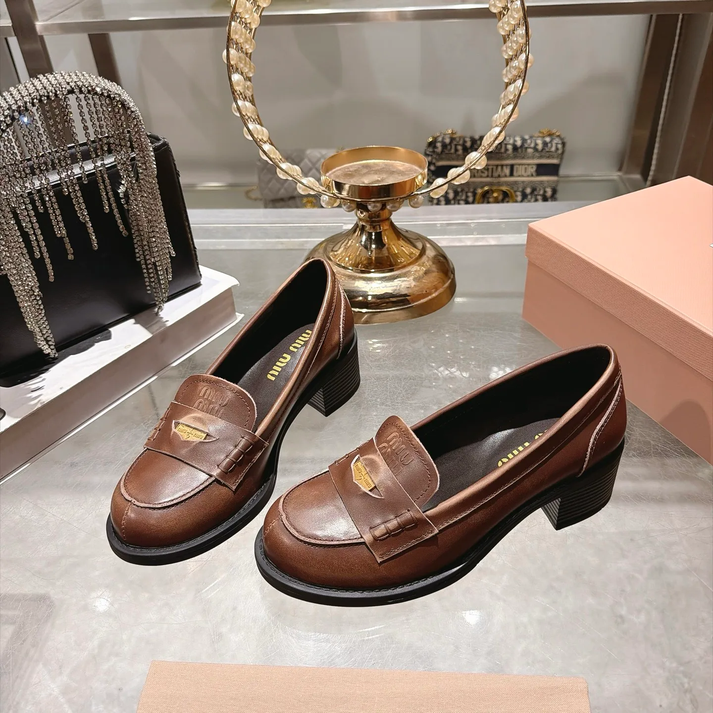 Лоферы И Мокасины Женские Miu Miu 19685815