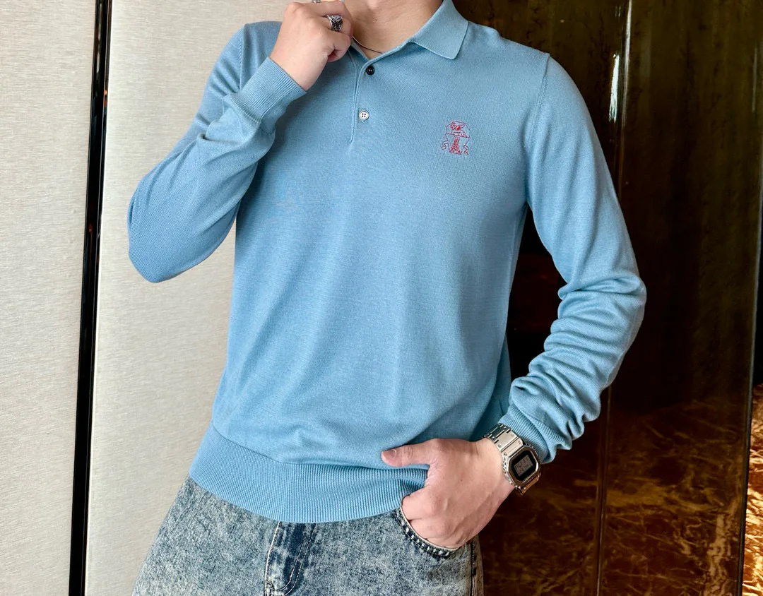 Лонгсливы Мужские Brunello Cucinelli 9990326