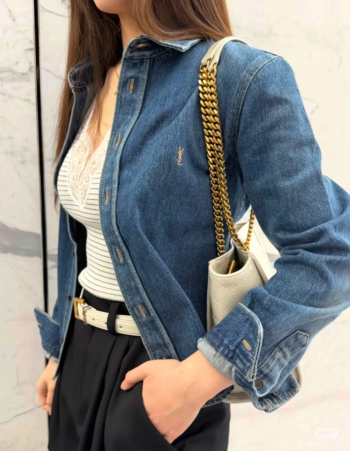 Куртки И Пуховики Женские Saint Laurent 17321866