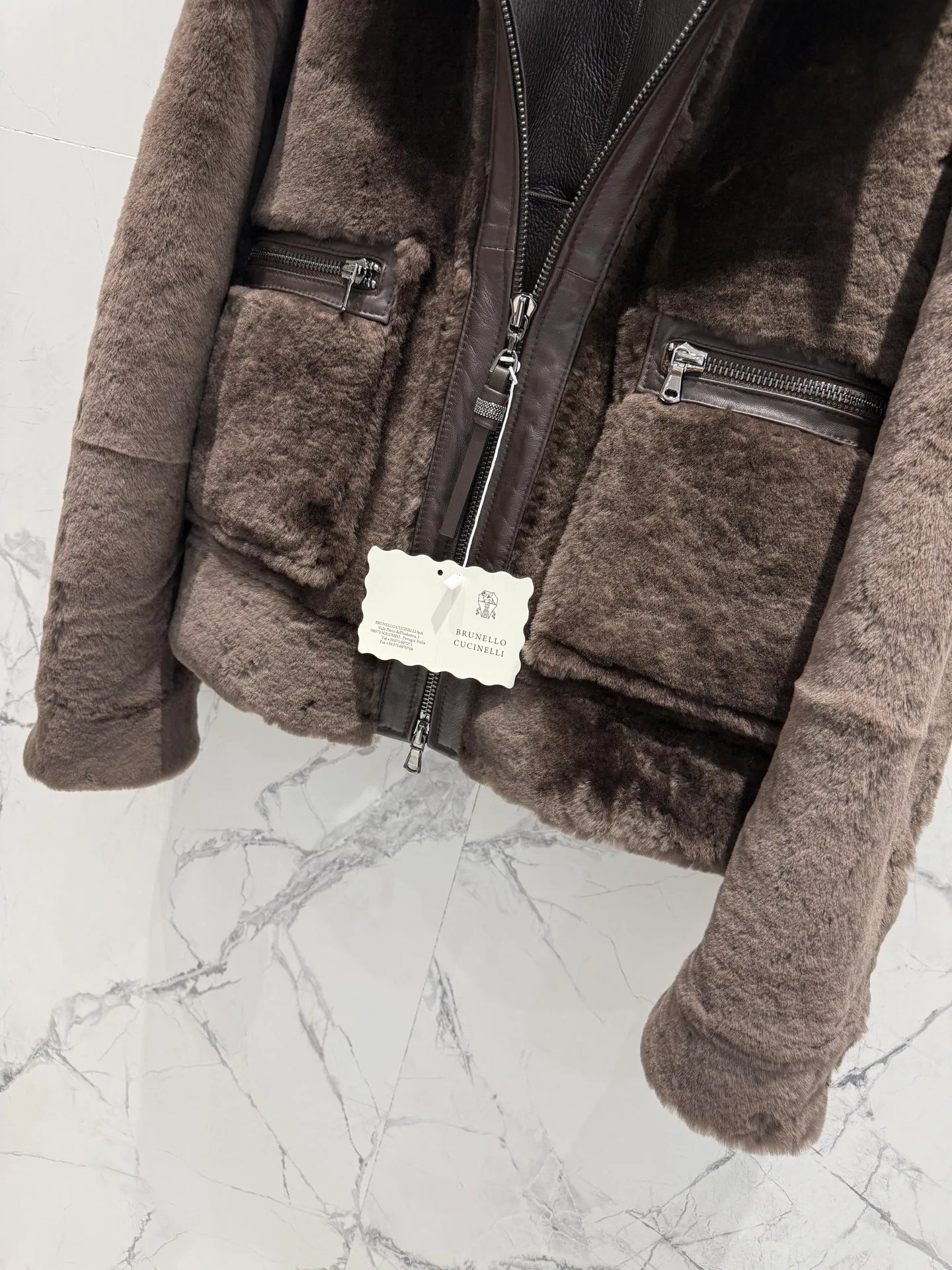 Кожаные Куртки И Дублёнки Женские Brunello Cucinelli 18592917