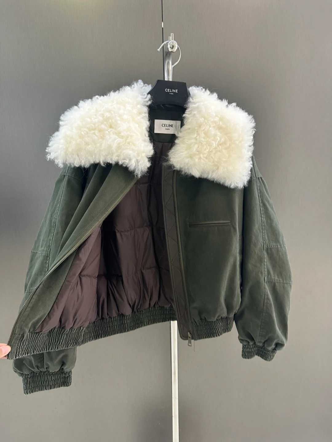 Кожаные Куртки И Дублёнки Женские Celine 836061