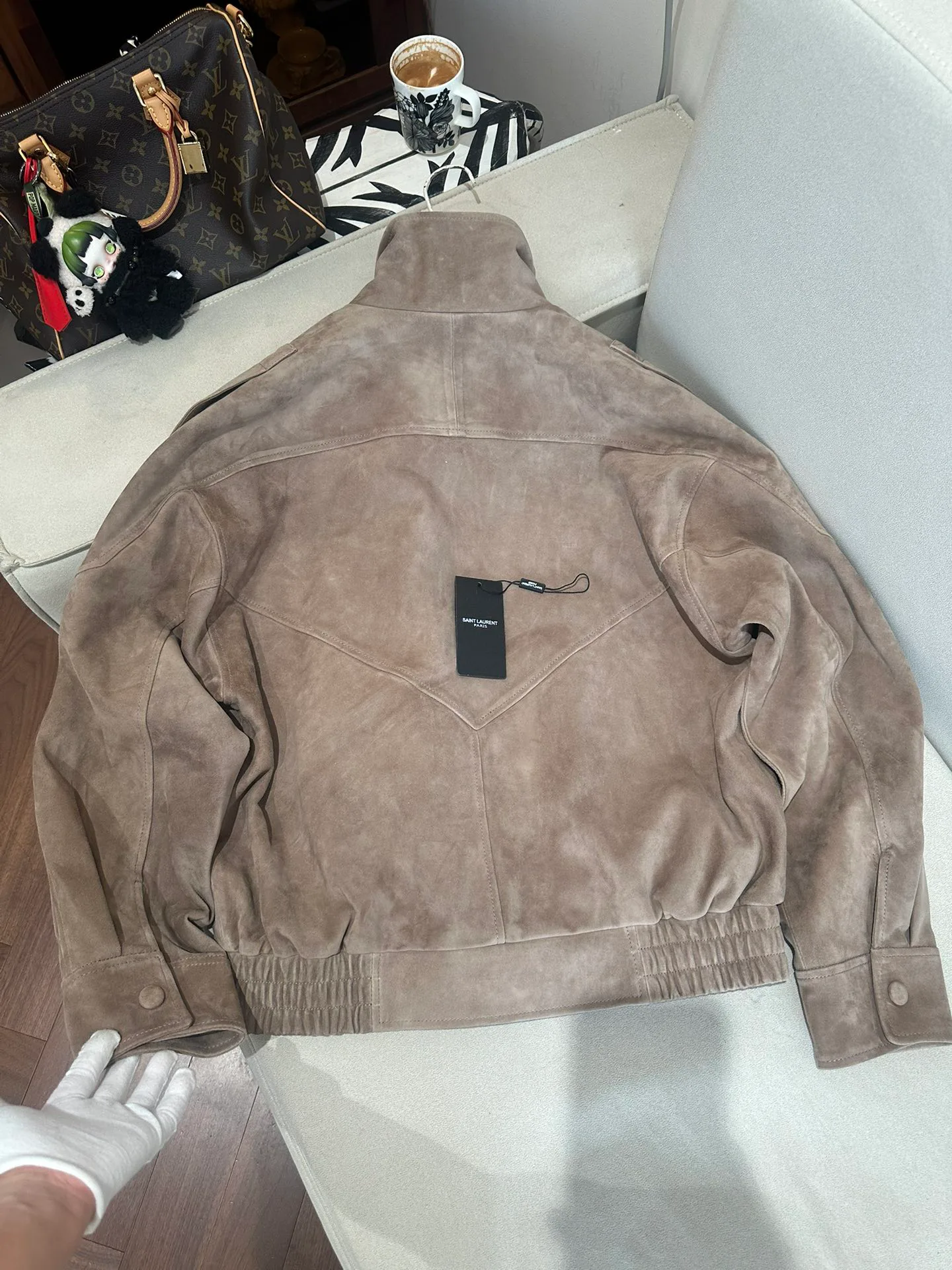 Кожаные Куртки И Дублёнки Женские Saint Laurent 11679852