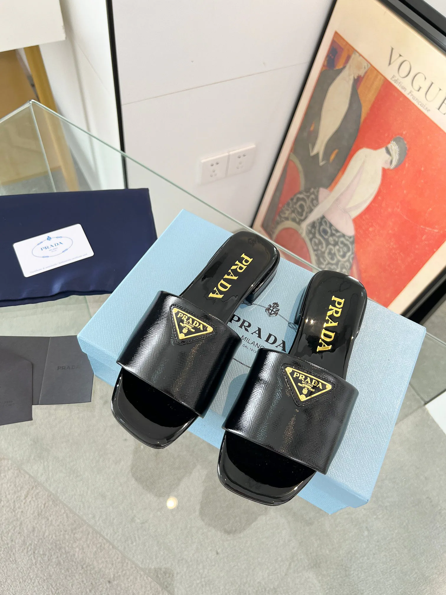 Шлепанцы Женские Prada 11386441