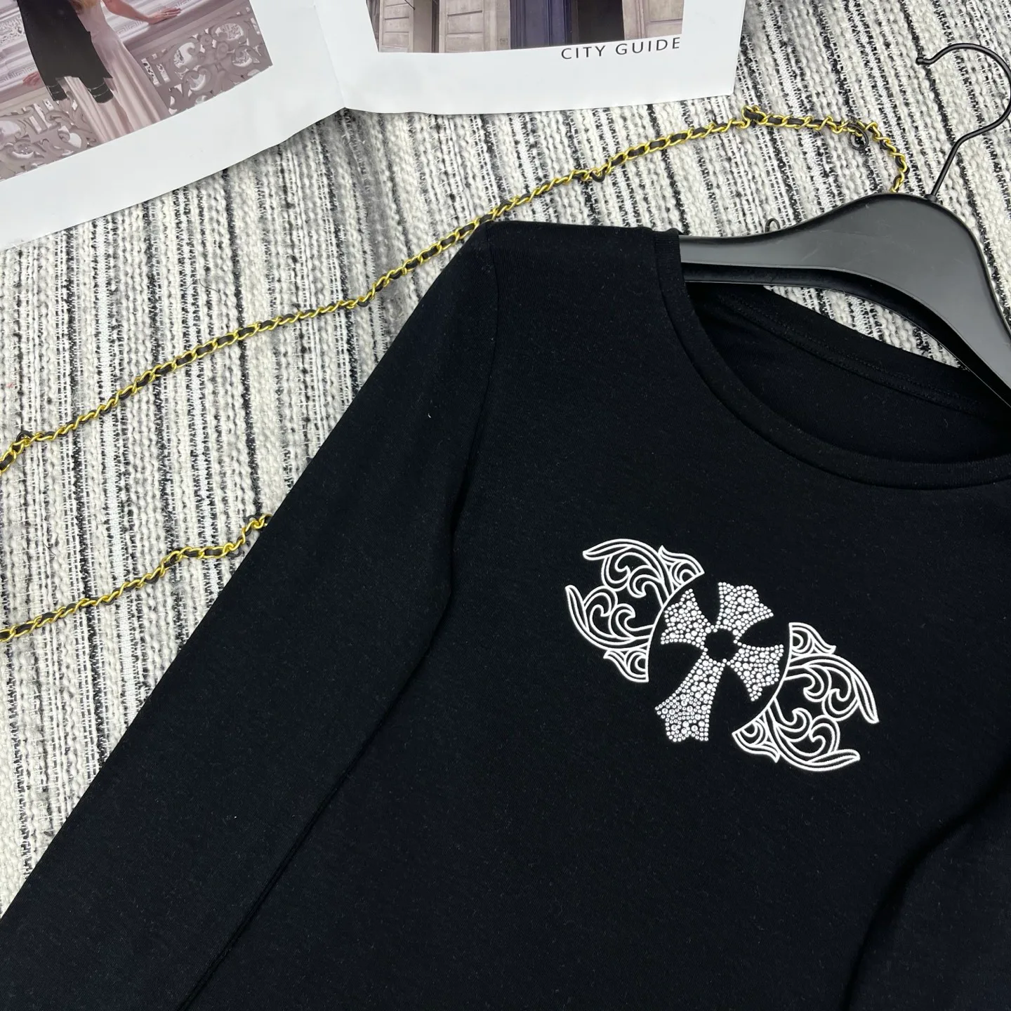 Лонгсливы Женские Chrome Hearts 1229372