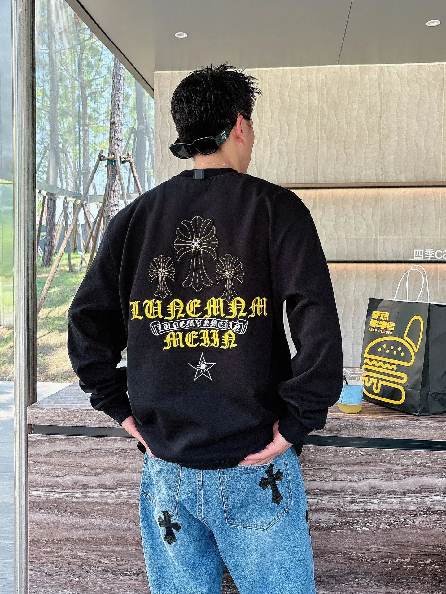 Лонгсливы Мужские Chrome Hearts 1274501