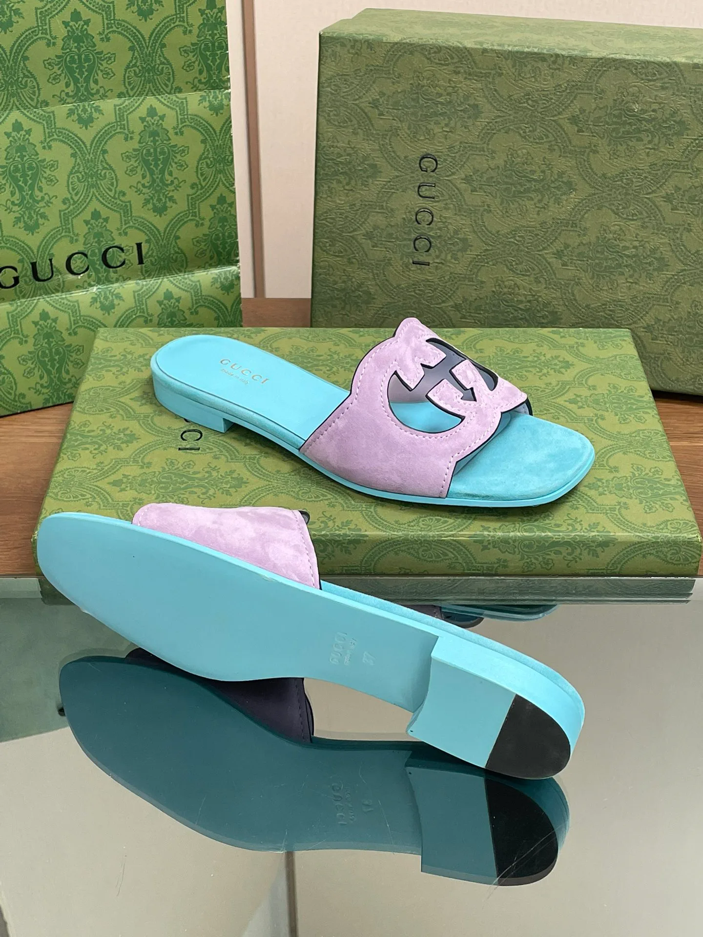 Шлепанцы Женские Gucci 11573