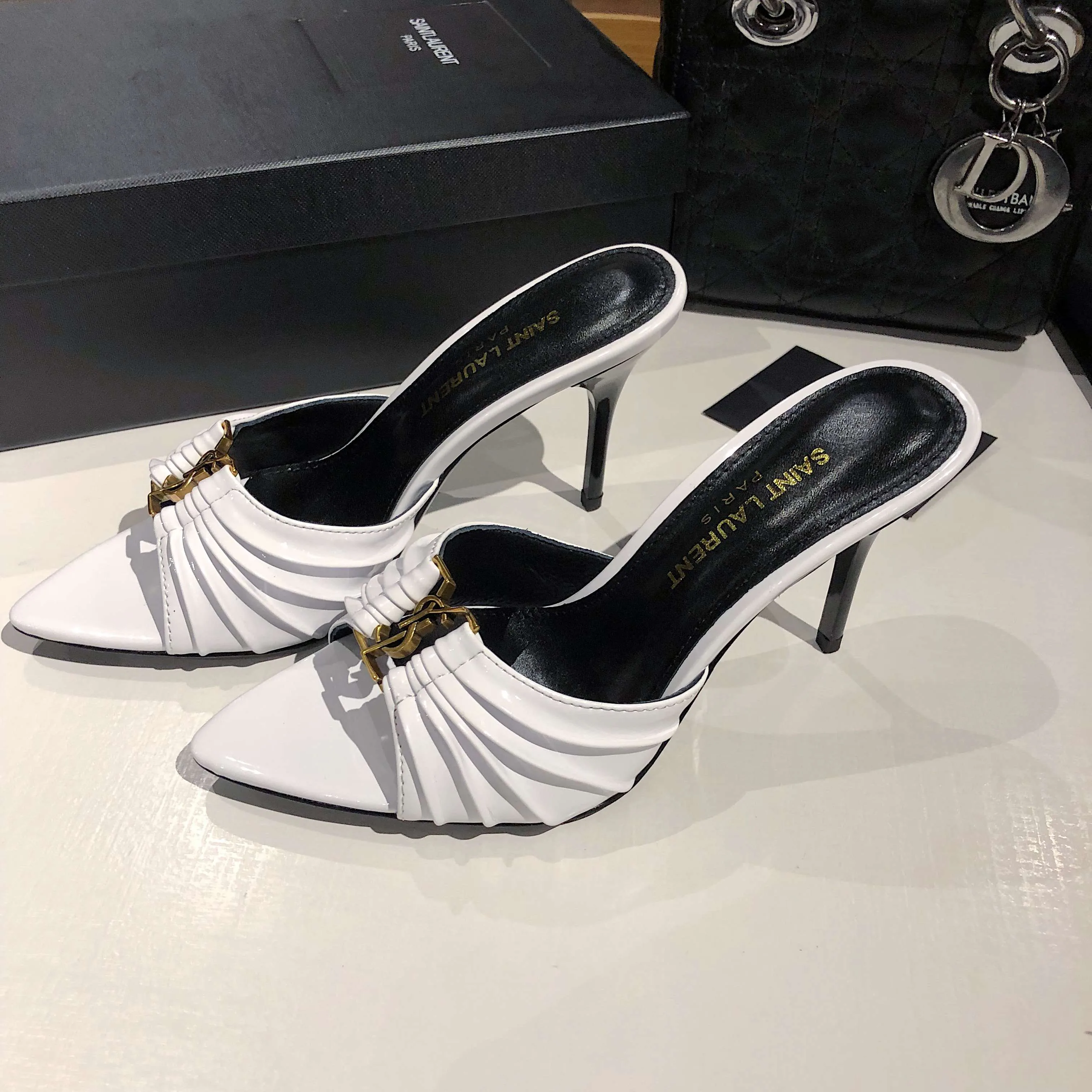 Босоножки Женские Saint Laurent 11220480
