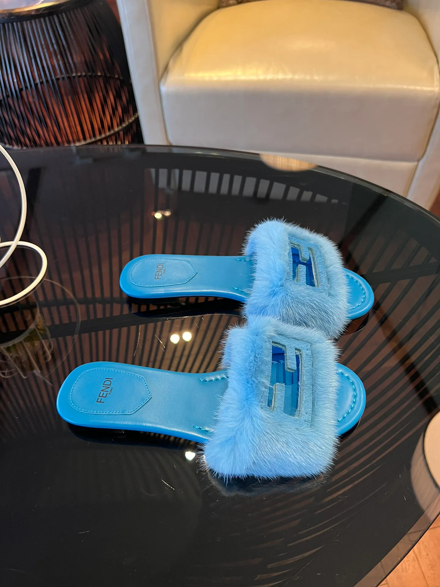 Шлепанцы Женские Fendi 10379