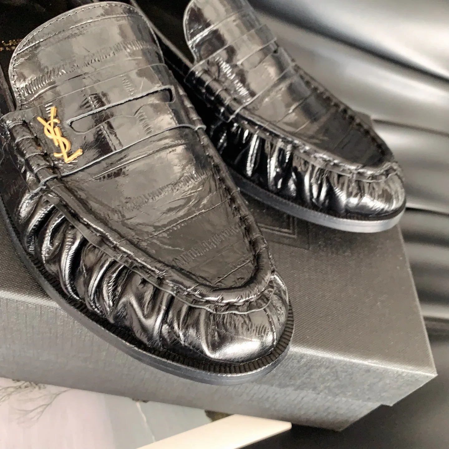 Лоферы И Мокасины Женские Saint Laurent 809064