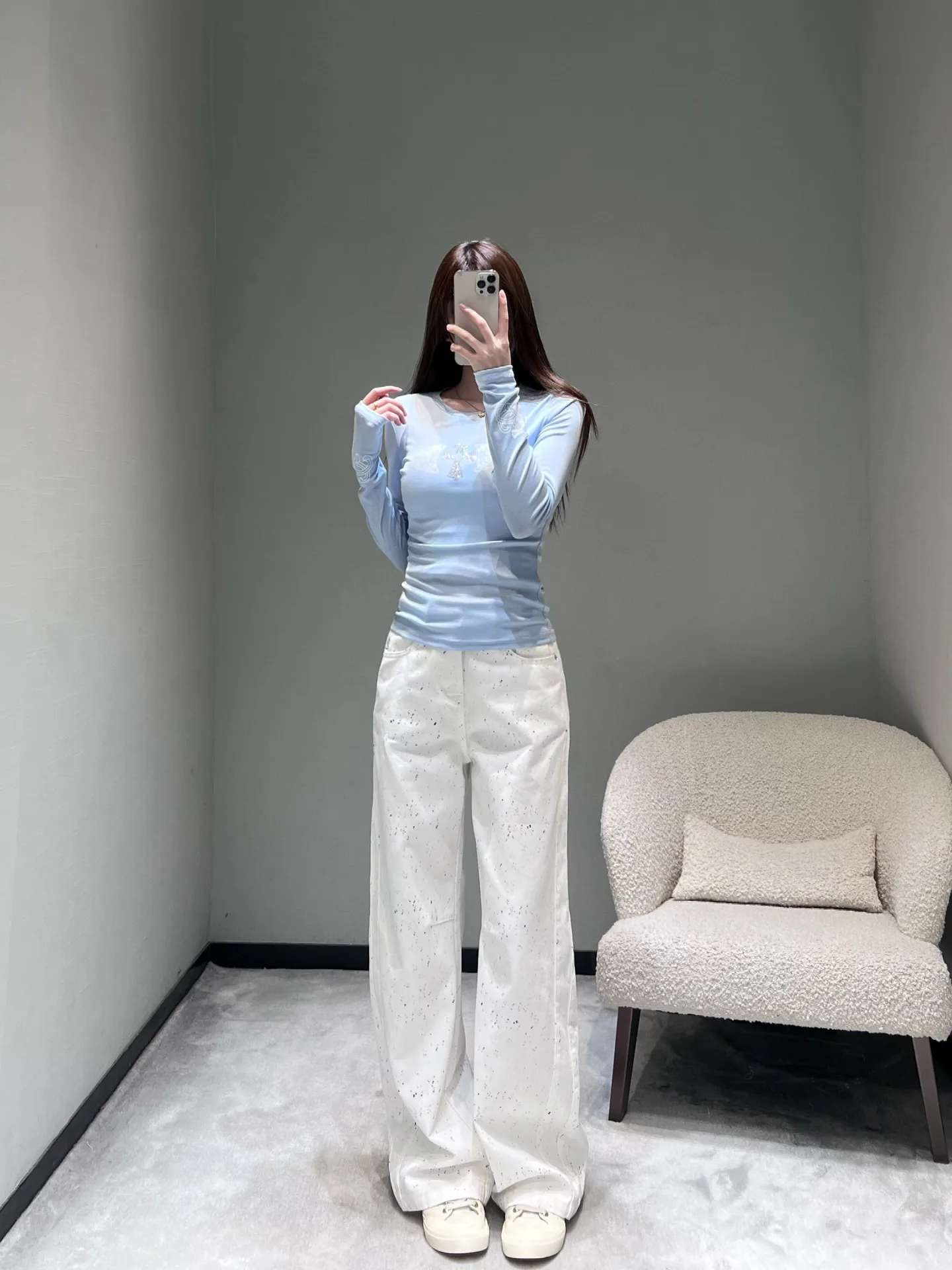 Лонгсливы Женские Chrome Hearts 1512660