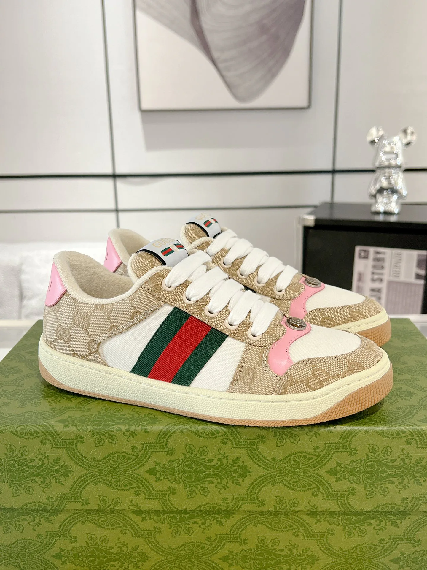 Кроссовки Женские Gucci 458126