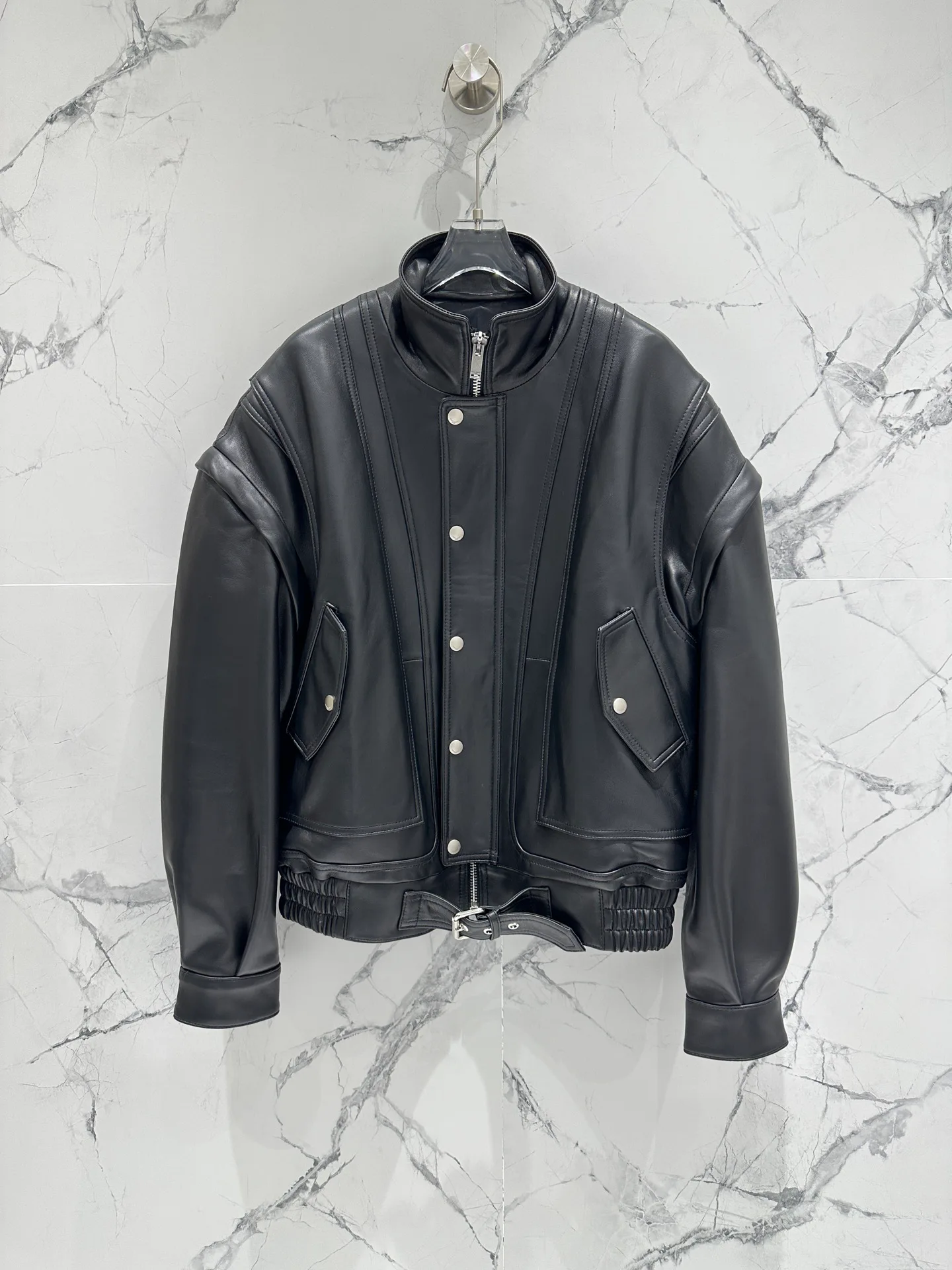 Кожаные Куртки И Дублёнки Женские Saint Laurent 11598146