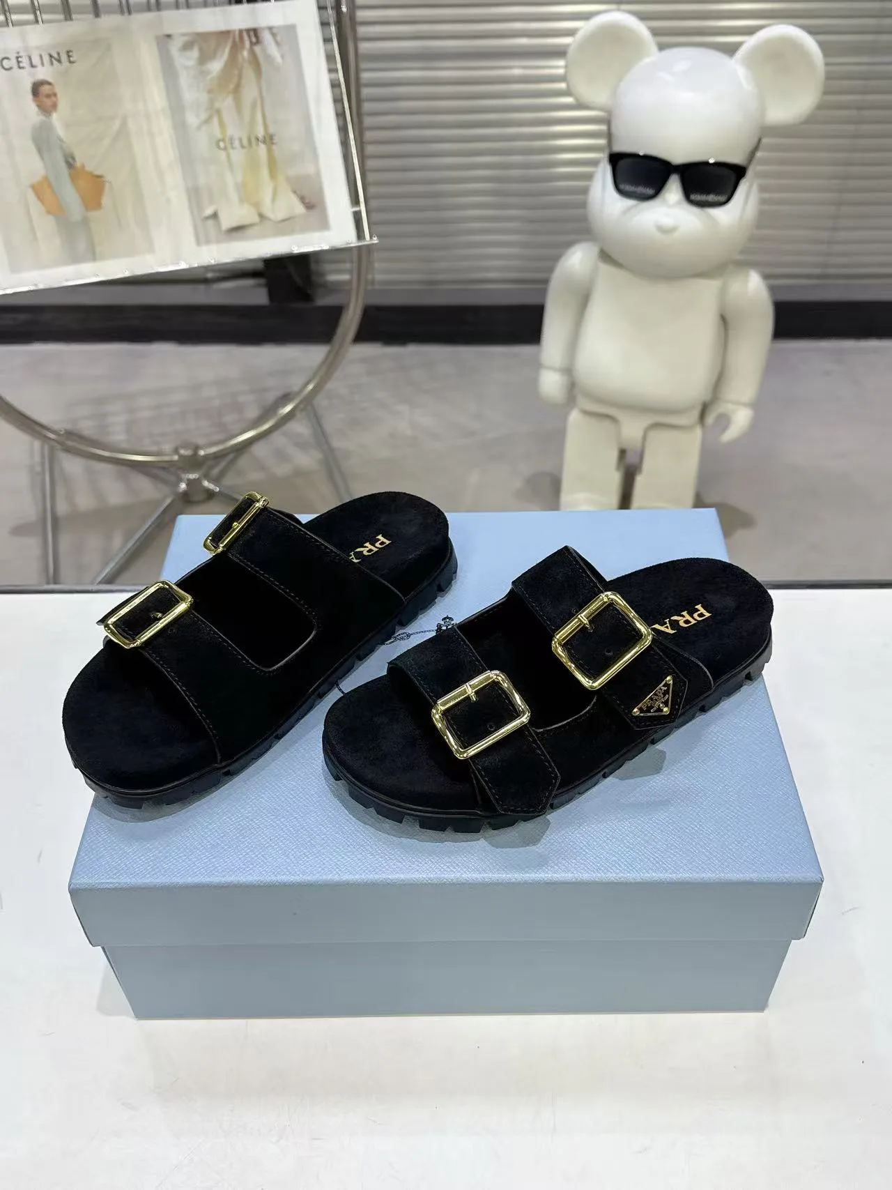 Шлепанцы Женские Prada 10270237