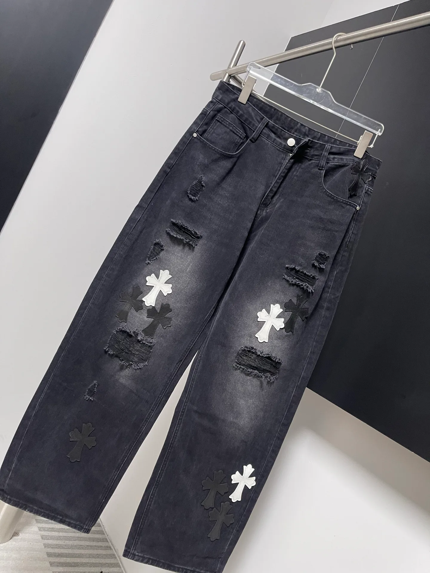Джинсы Мужские Chrome Hearts 17902469