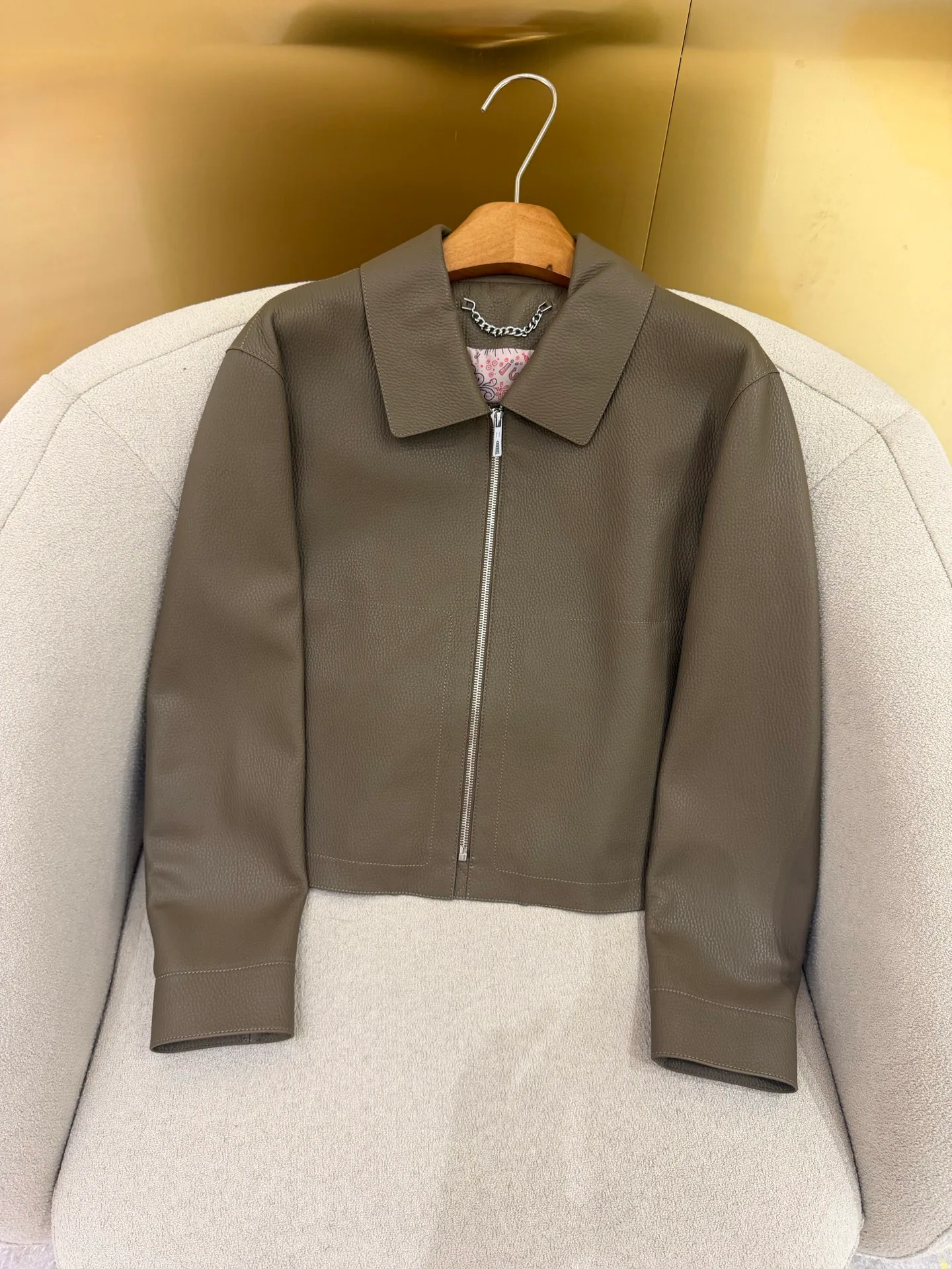 Кожаные Куртки И Дублёнки Женские Hermes 17802395