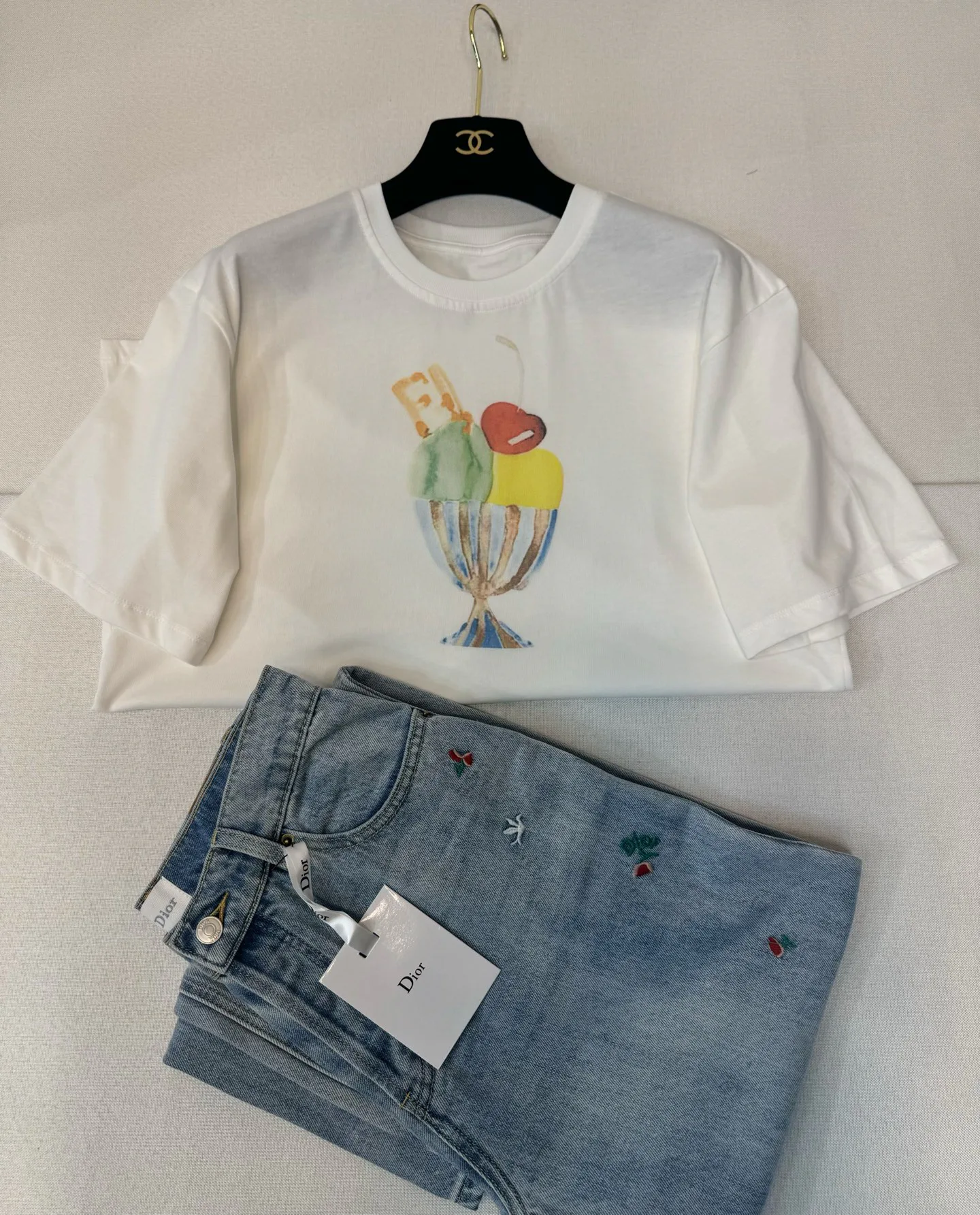 Футболки Женские Fendi 13350305