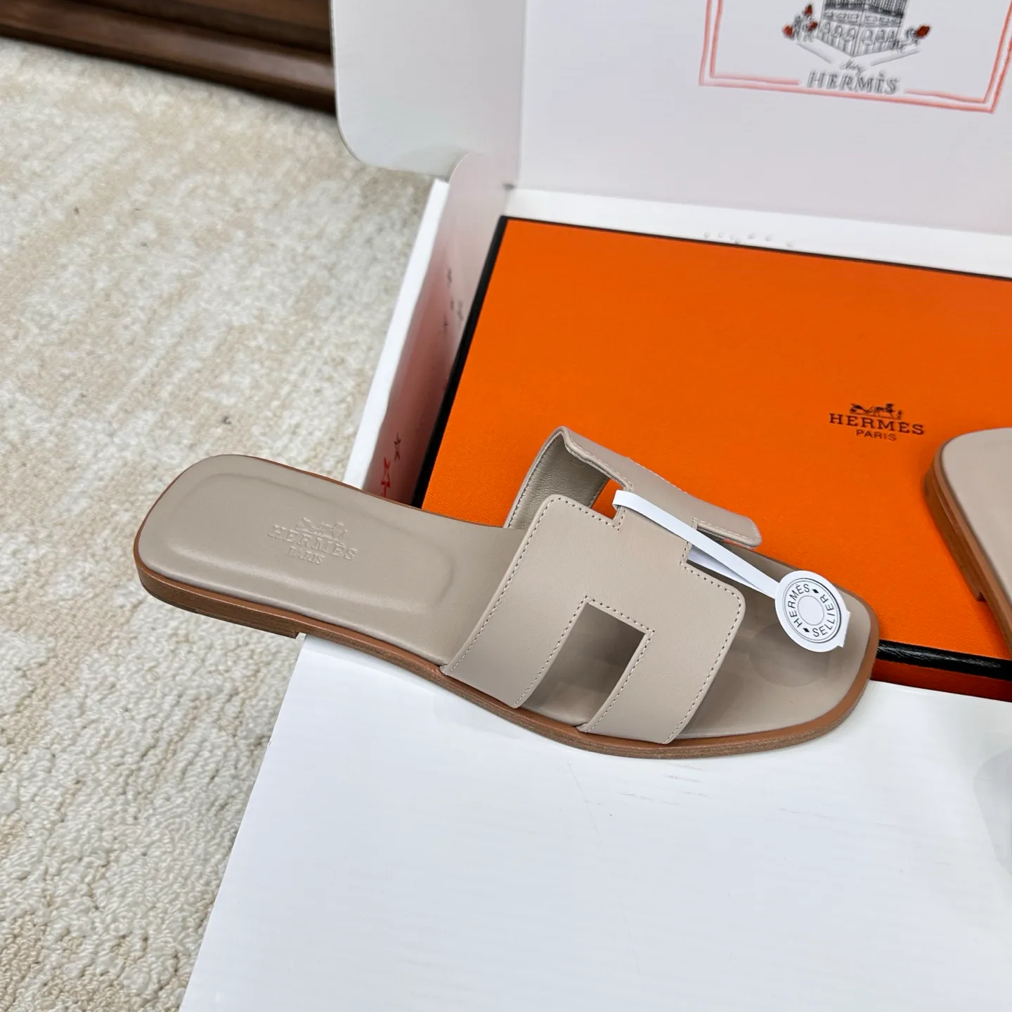 Шлепанцы Женские Hermes 3043263