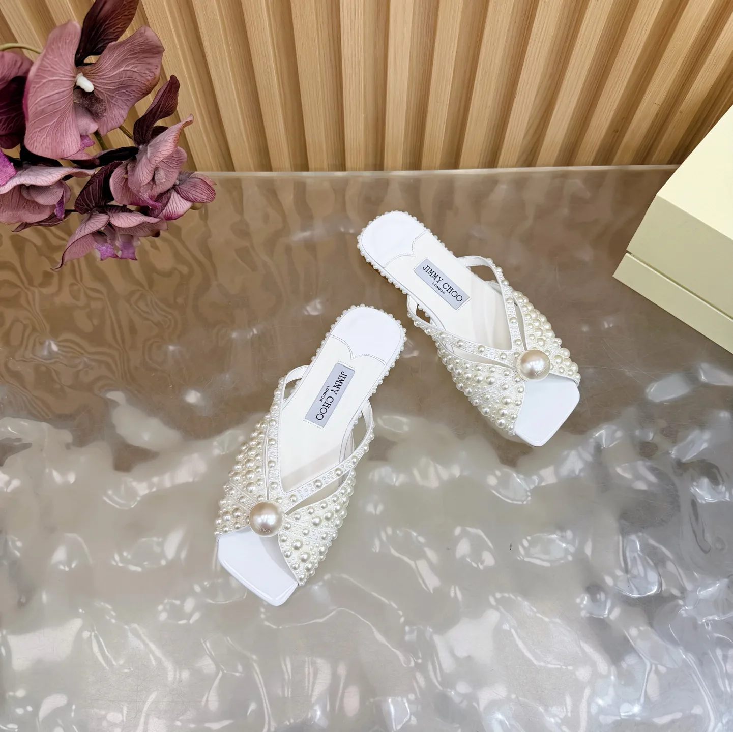 Шлепанцы Женские Jimmy Choo 629223