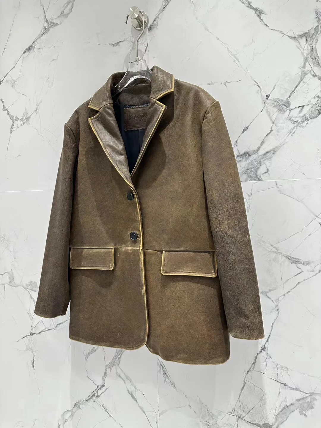 Кожаные Куртки И Дублёнки Мужские Prada 13997712