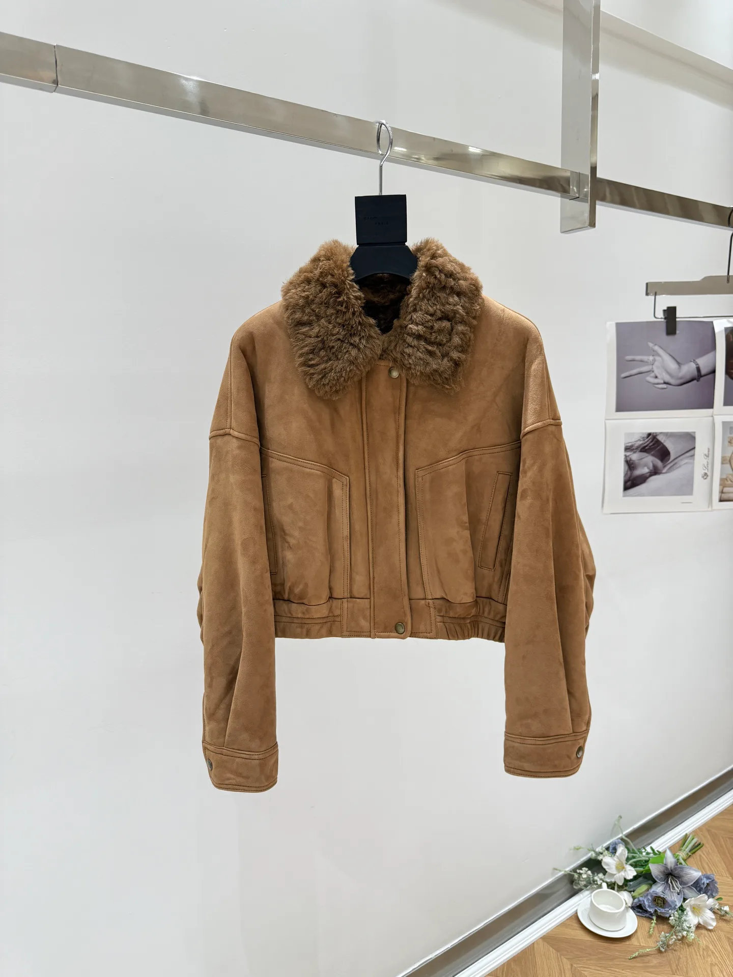 Кожаные Куртки И Дублёнки Женские Saint Laurent 18446596
