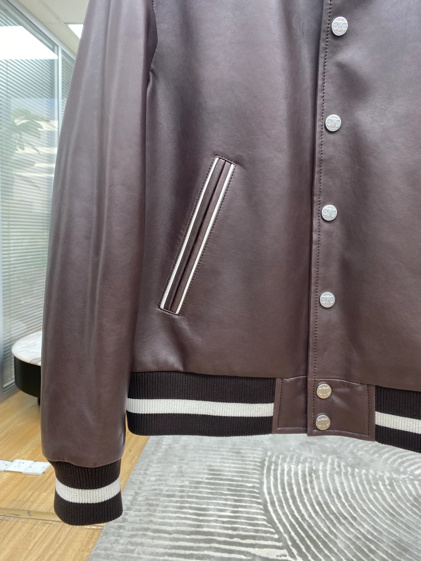 Кожаные Куртки И Дублёнки Мужские Celine 1859740