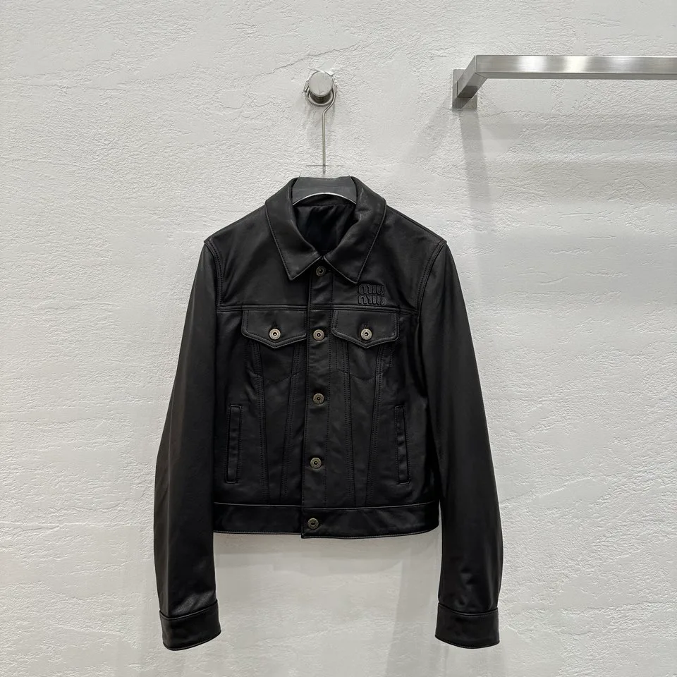 Кожаные Куртки И Дублёнки Женские Miu Miu 11467145