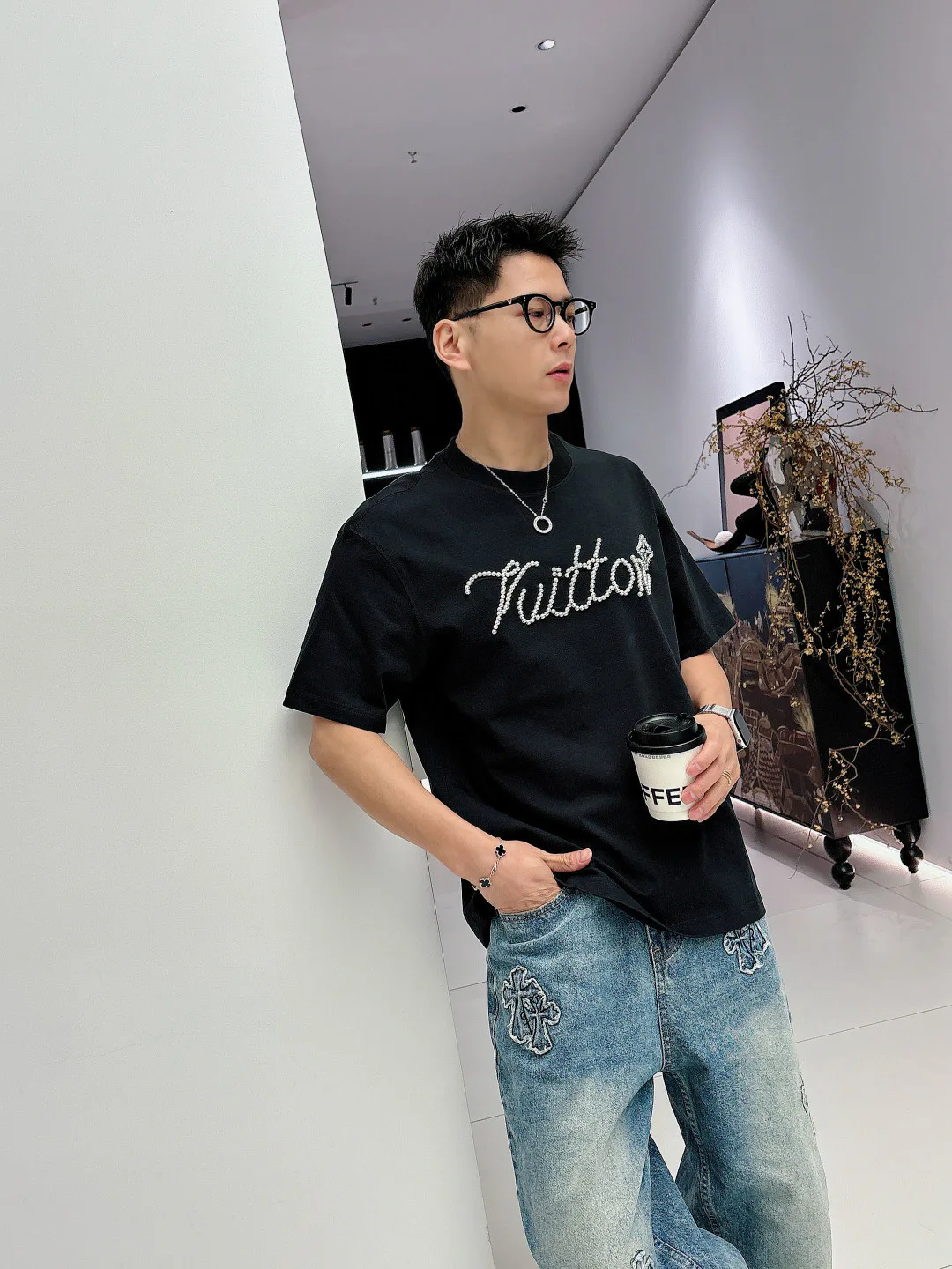 Футболки Мужские Louis Vuitton 9526547