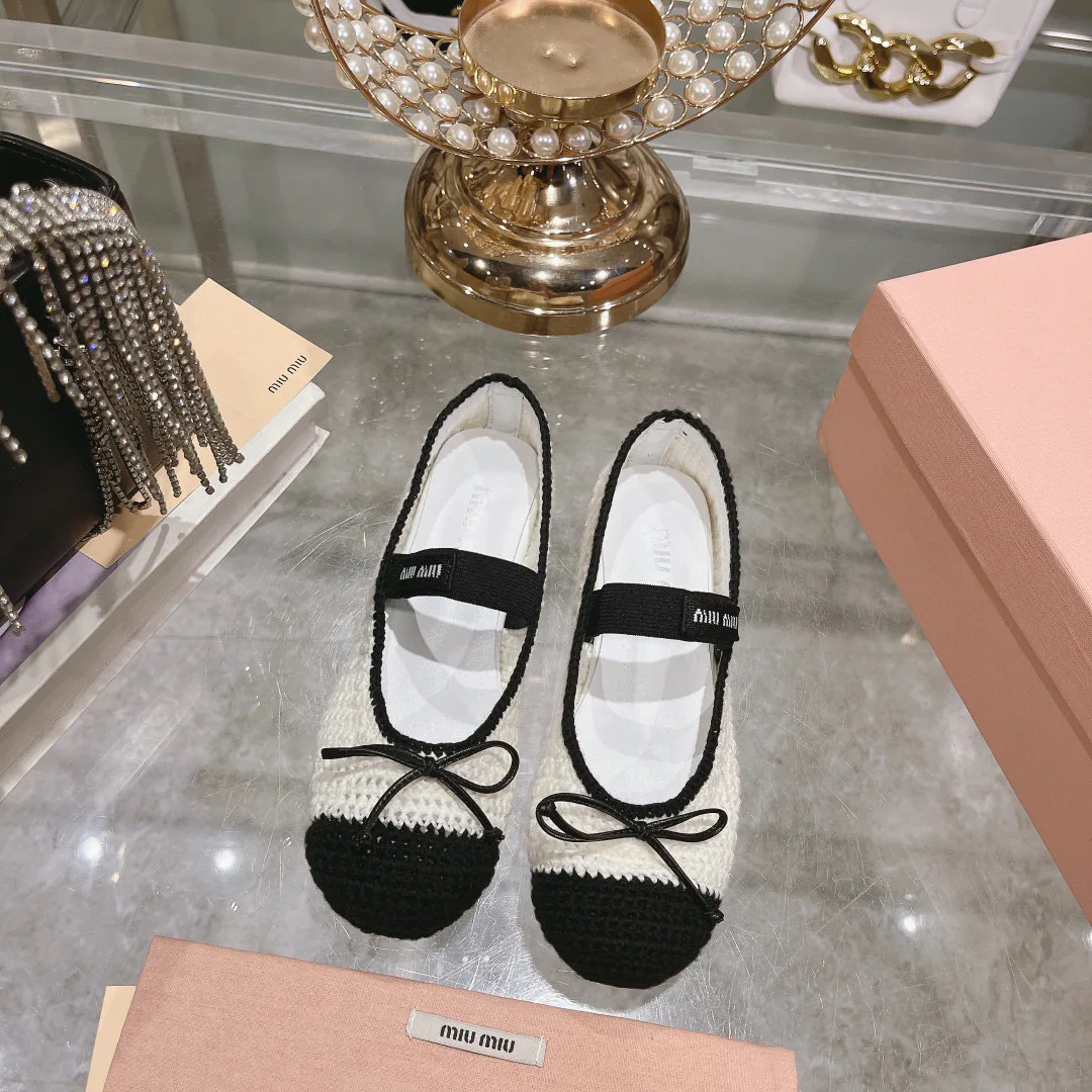 Балетки Женские Miu Miu 12847616