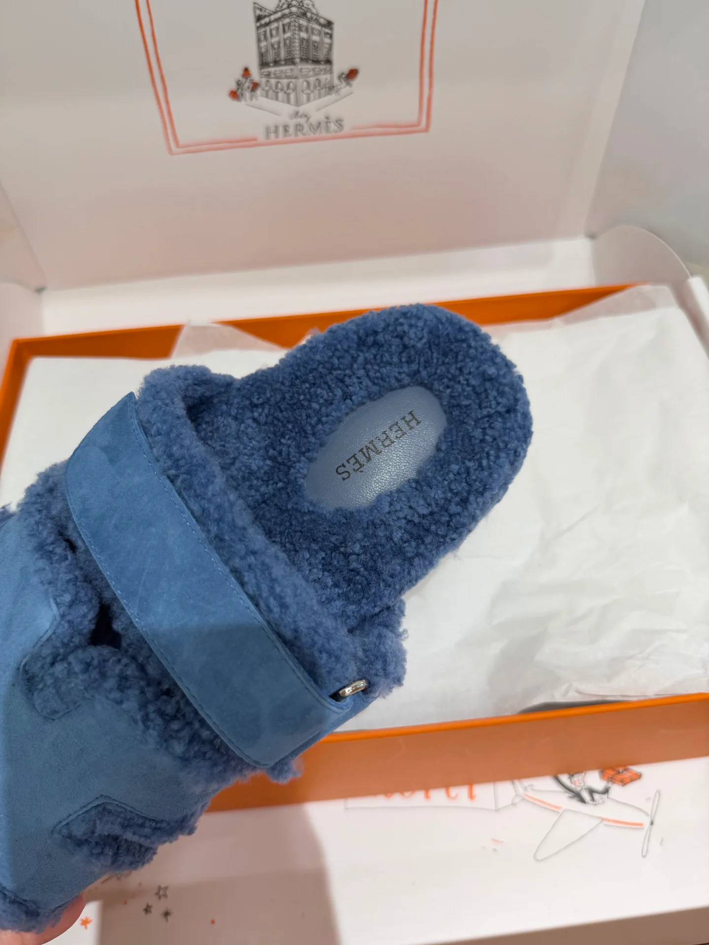 Тапочки Женские Hermes 17956506