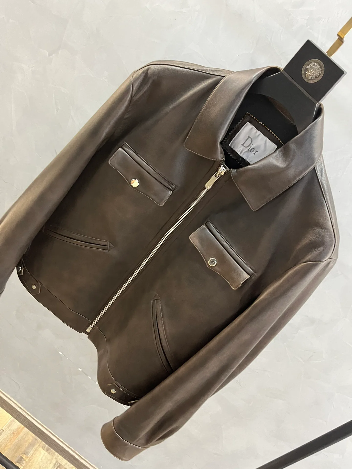 Кожаные Куртки И Дублёнки Мужские Christian Dior 790102