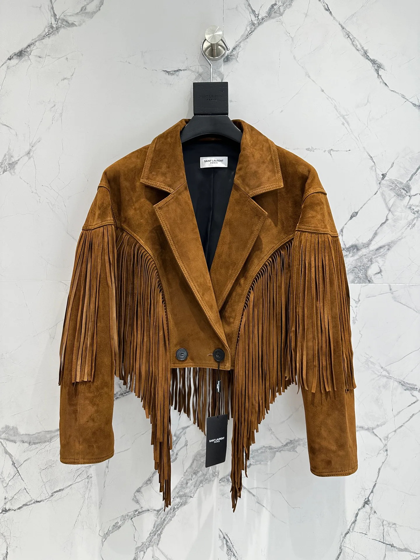 Кожаные Куртки И Дублёнки Женские Saint Laurent 12957014