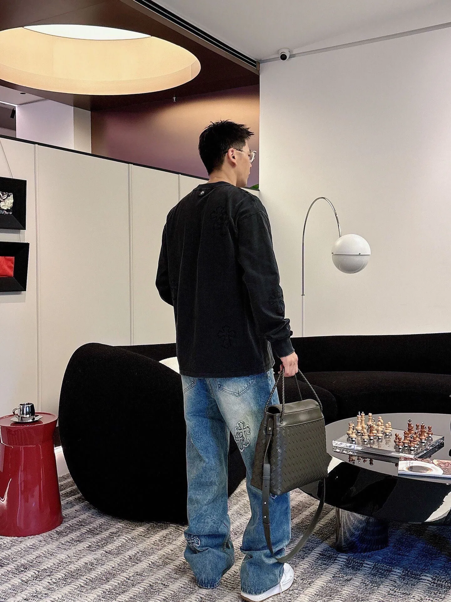 Лонгсливы Мужские Chrome Hearts 2237985