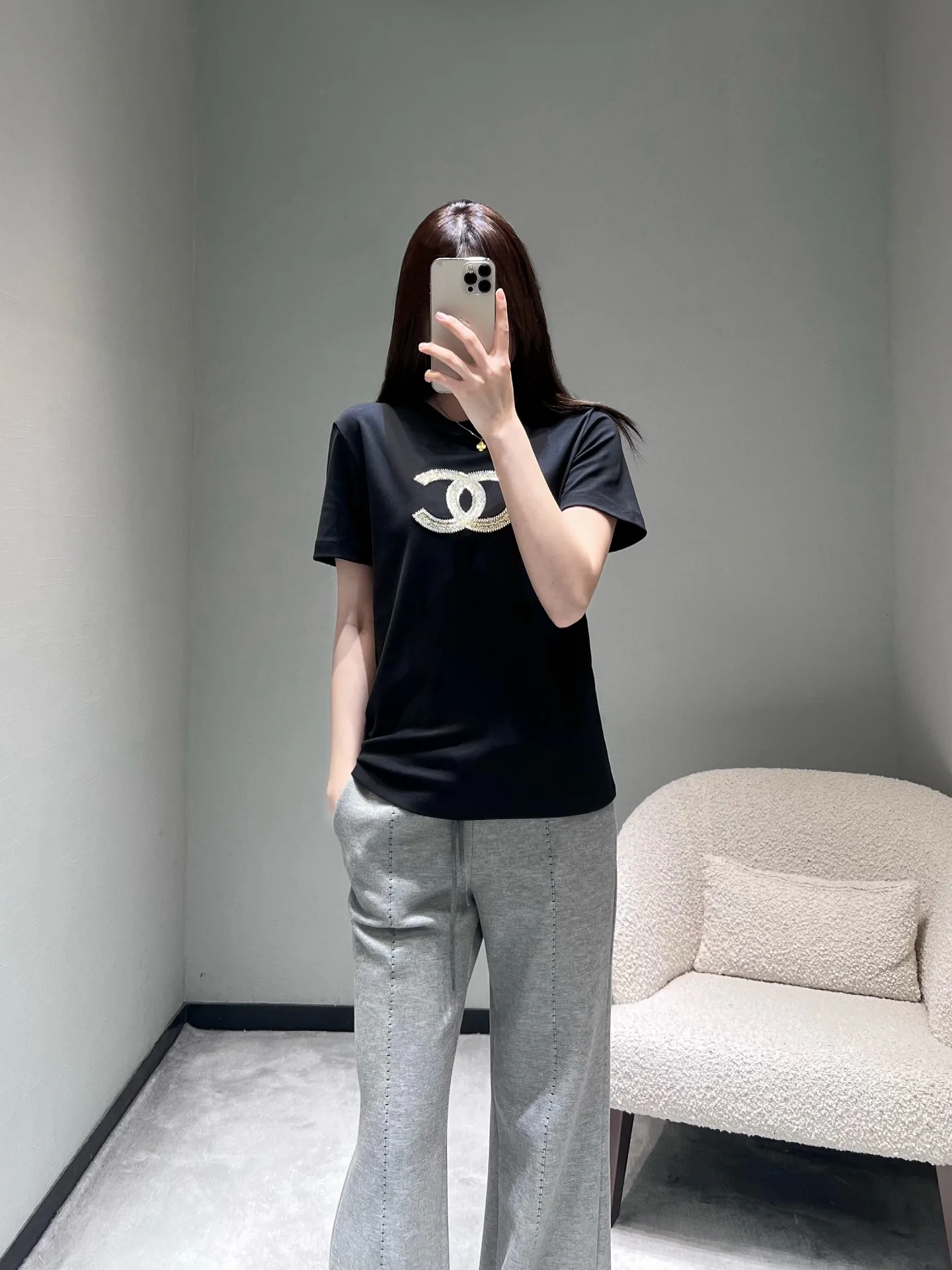 Футболки Женские Chanel 5296087